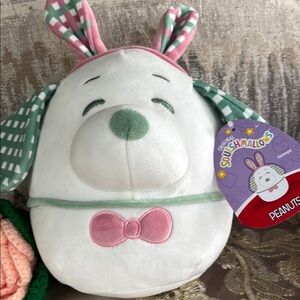 Squishmallows White and Pink Bunny‎ Stuffed Animal